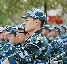 湖南萬通汽修學校2017級新生軍訓進行時