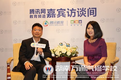 新華教育集團副總裁沙旭接受騰訊教育訪談