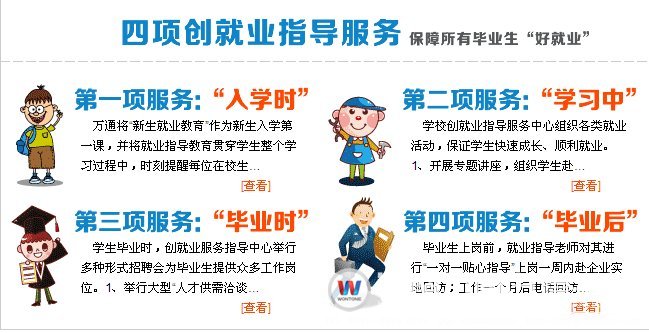 湖南萬通四項就業服務，確保學生就業好！