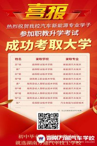 喜報|熱烈祝賀湖南萬通學生通過單招考試被大學錄取！