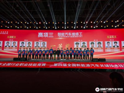 全國新能源汽車技能大賽閉幕,萬通汽車教育再創佳績!